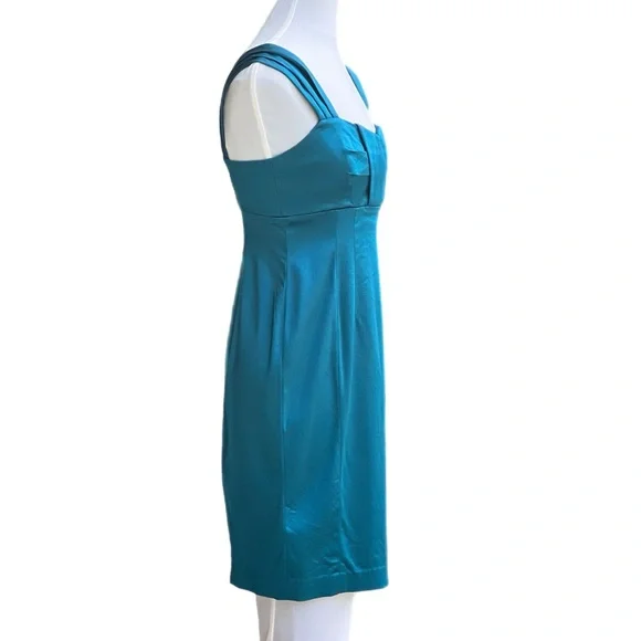 Calvin Klein Size 4 Mini Dress Excellent Condition Green - Picture 2 of 12